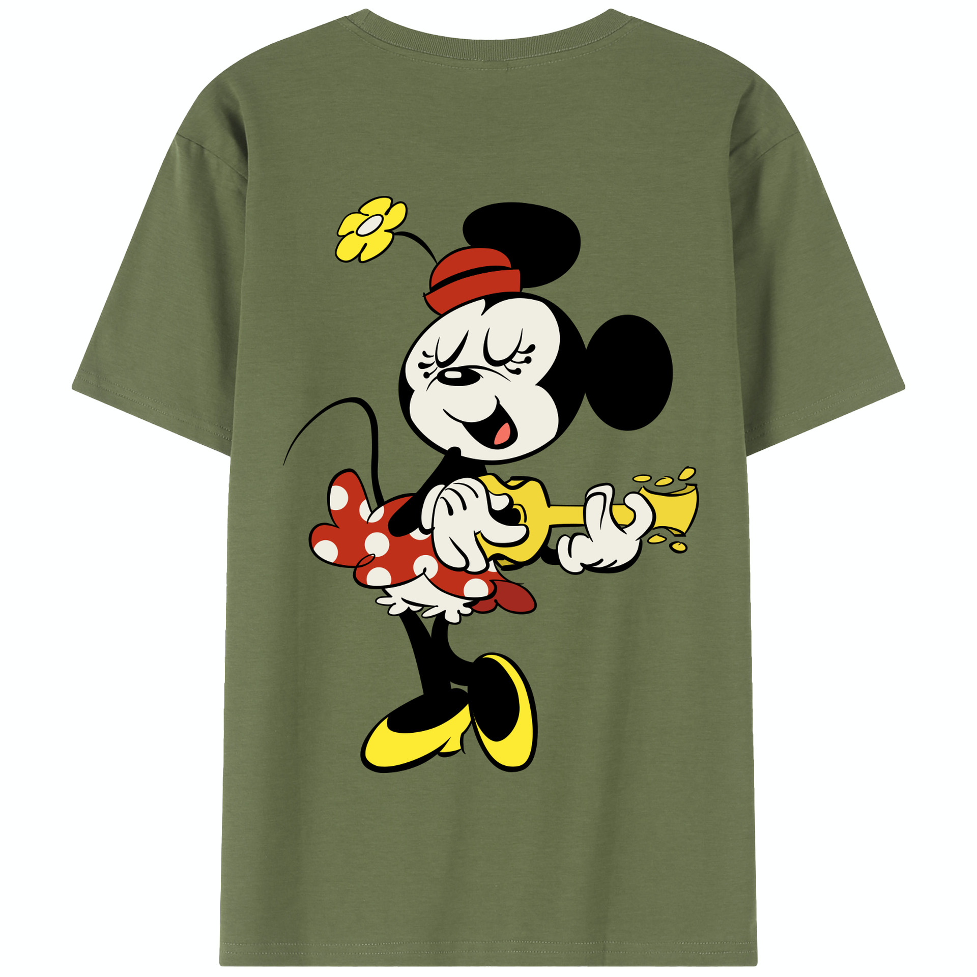 （画像用） ミッキーマウス Mickey Mouse 綿100％半袖Tシャツ（背面プリント）